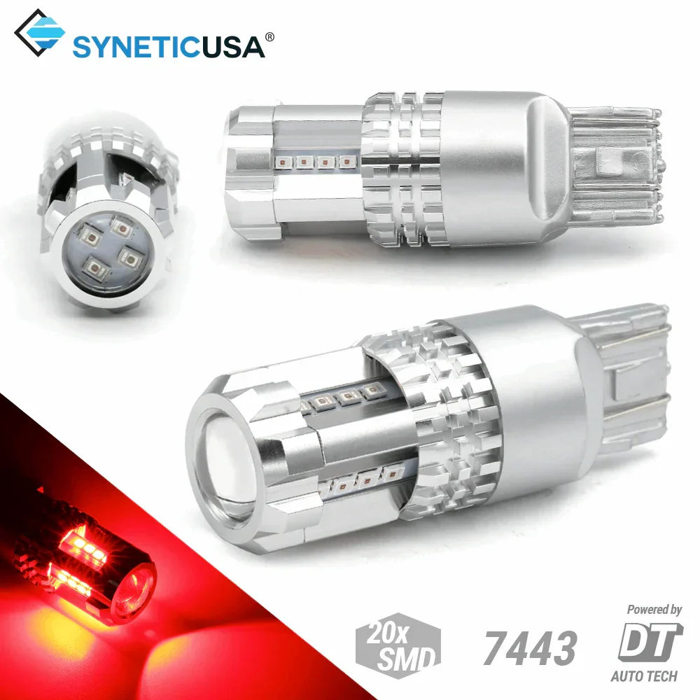 Brilliant Red LED Strobe Brake Light Bulbs - Dual Filament - Image 8