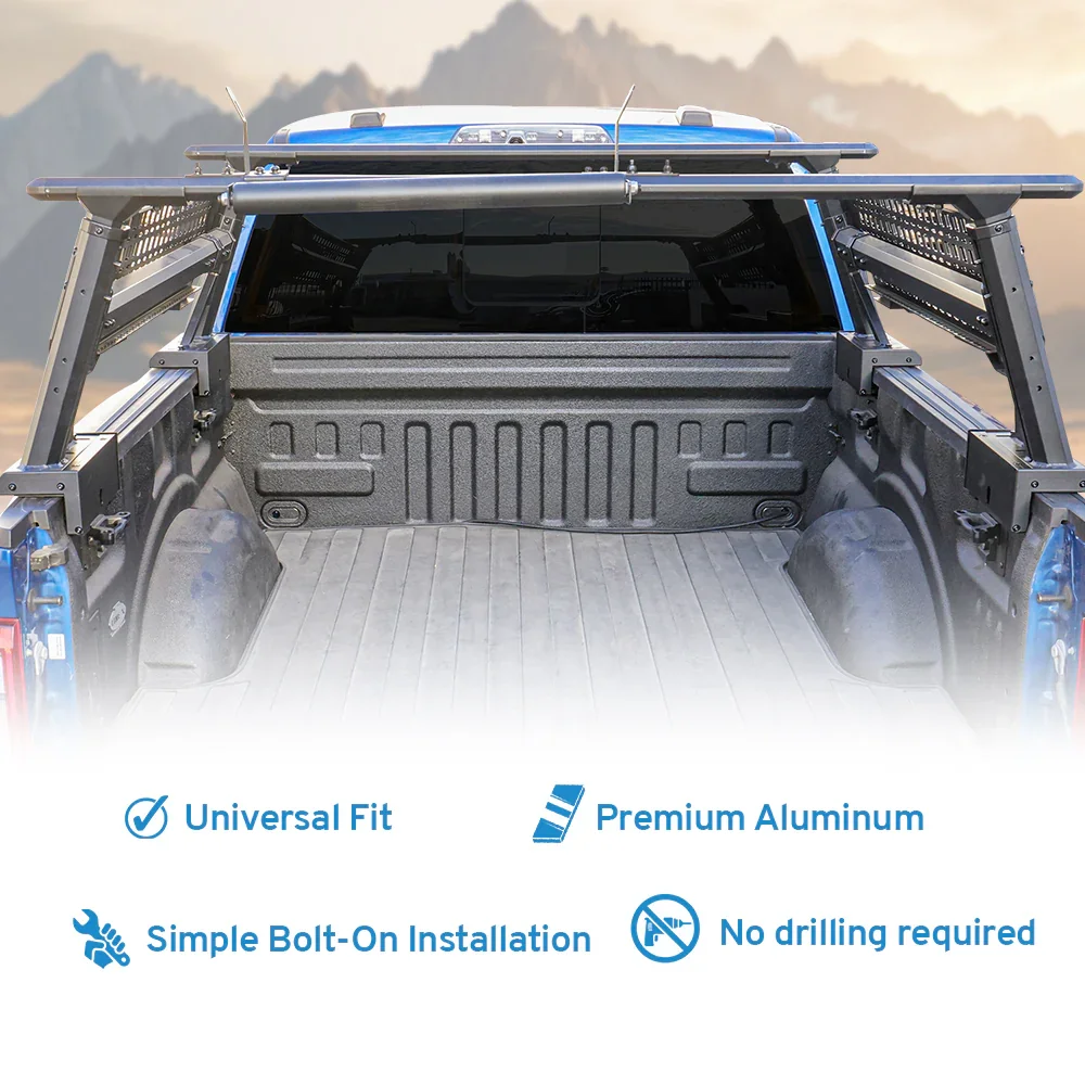 SYNETICUSA 4pcs Truck Bed Adaptor Kit for R1S/R1L Ladder Rack - Image 5
