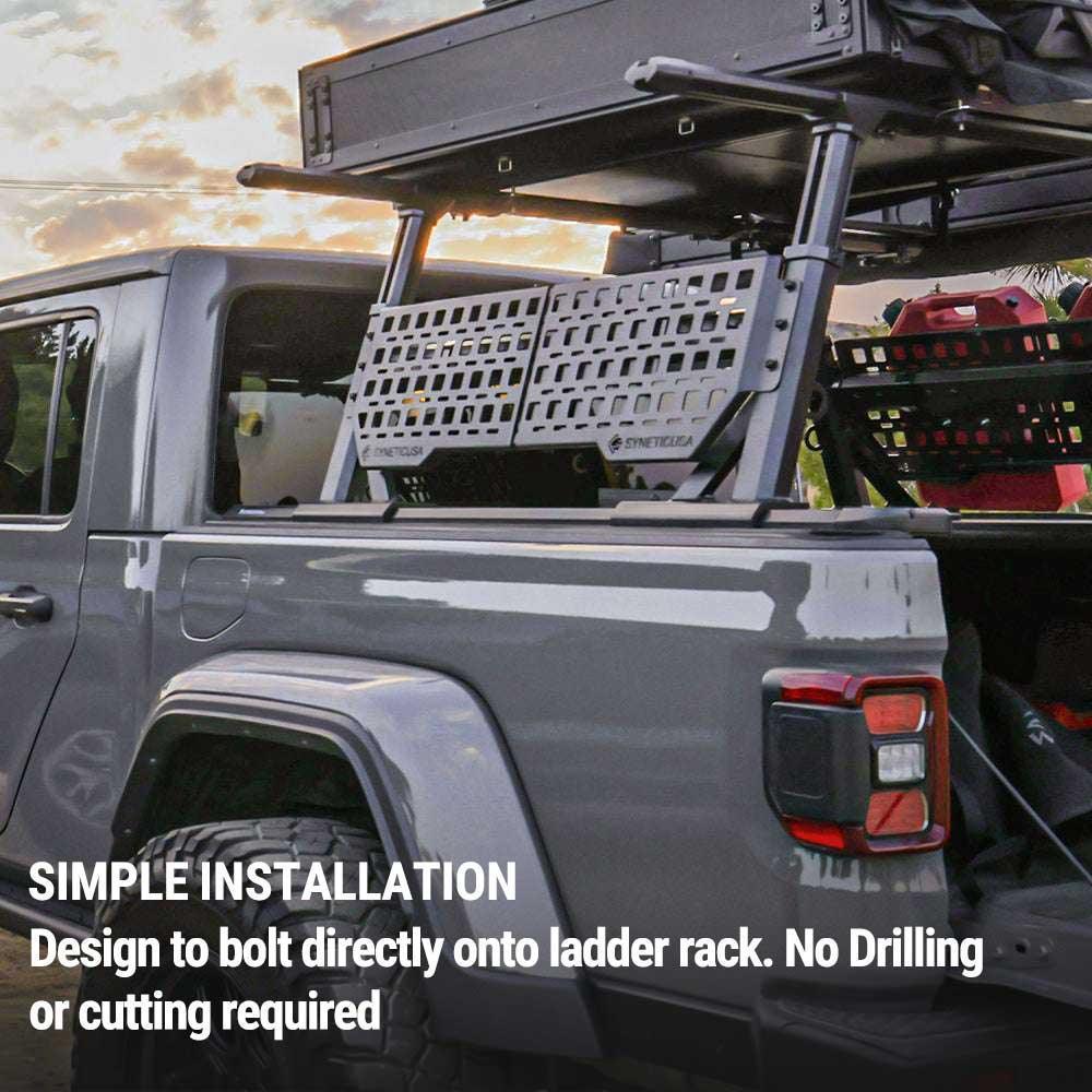 SYNETICUSA® R1S Aluminum Heavy Duty Adjustable Ladder Rack (4.5ft - 5.8ft Cover Mount) - Image 10