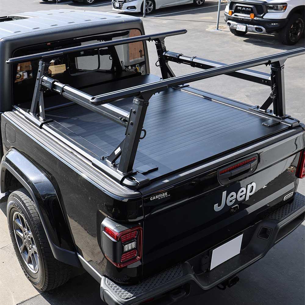 SYNETICUSA® R1S Aluminum Heavy Duty Adjustable Ladder Rack (4.5ft - 5.8ft Cover Mount) - Image 2