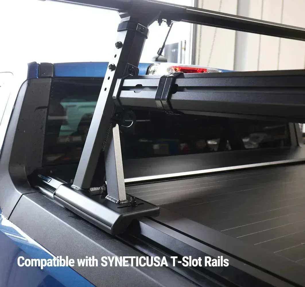 SYNETICUSA® R1S Aluminum Heavy Duty Adjustable Ladder Rack (4.5ft - 5.8ft Cover Mount) - Image 4