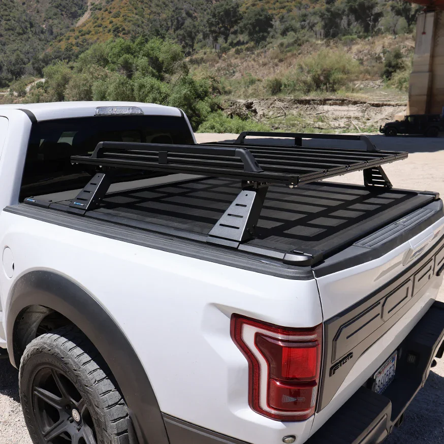 SYNETICUSA® R2 Stainless Steel Heavy Duty Truck Bed Cargo Luggage Rack Kit - Image 4