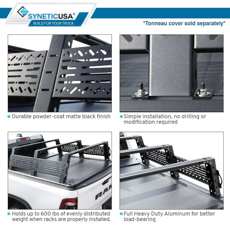 SYNETICUSA® R6 Premium Overland Rack Off-Road-Built Heavy Duty Stainless Steel - Image 3