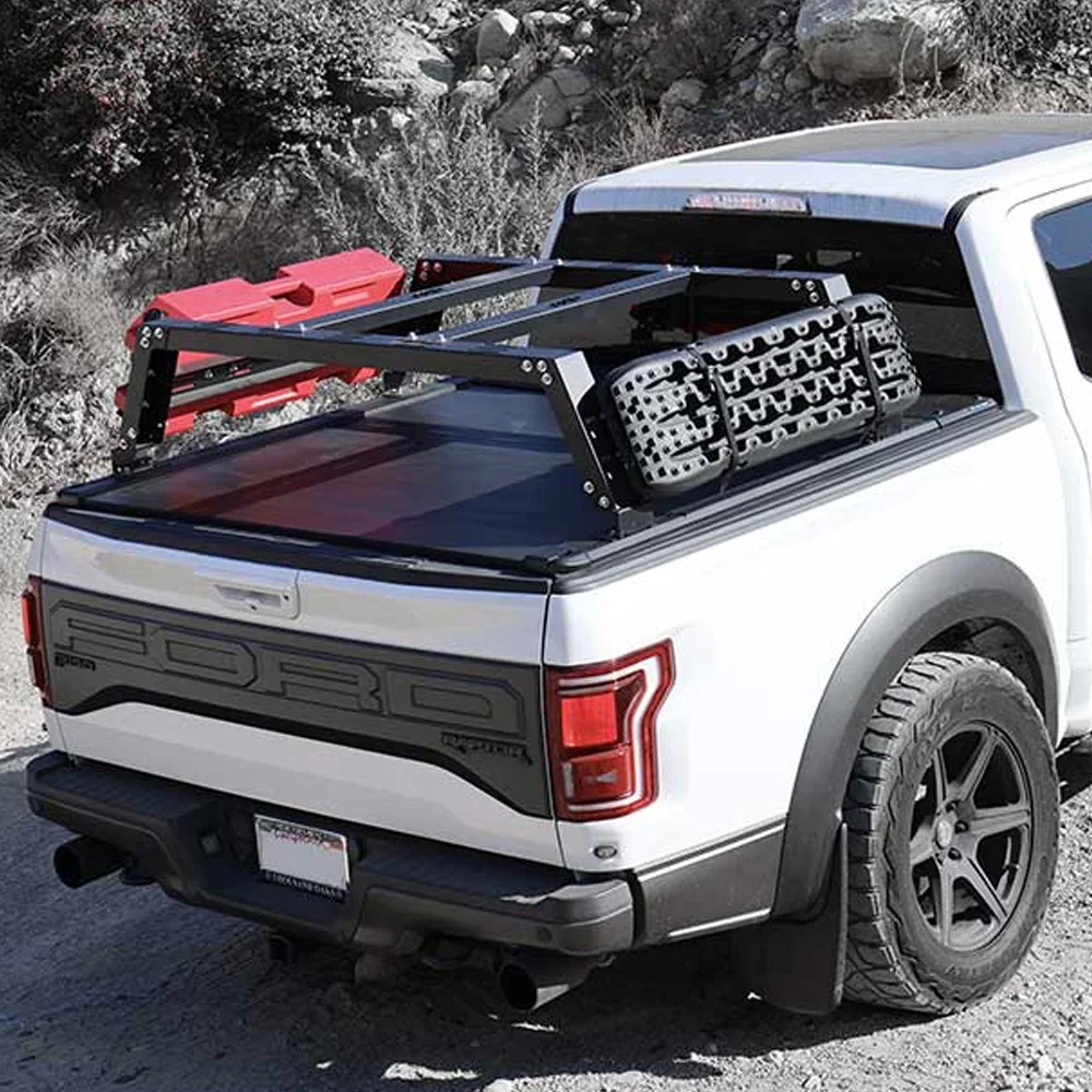 SYNETICUSA® R3 Off-Road-Built Stainless Steel Heavy Duty Truck Bed Overland Rack Kit - Image 2