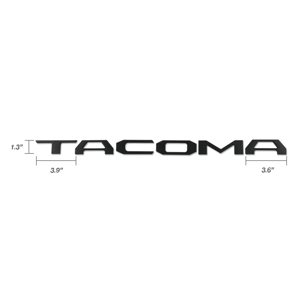 2014 - 2023 Tacoma Tailgate Letter Decal Matte Black - Image 3