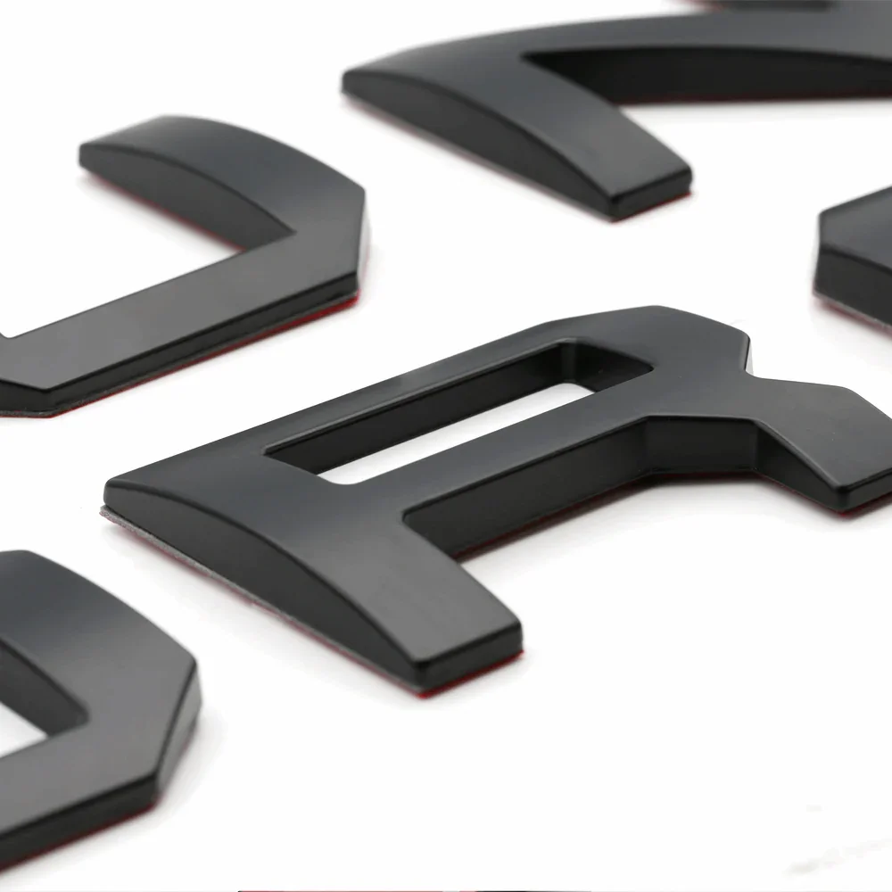 2014-2021 Tundra Plastic Tailgate Letter ABS Inserts Matte Black Decal - Image 6