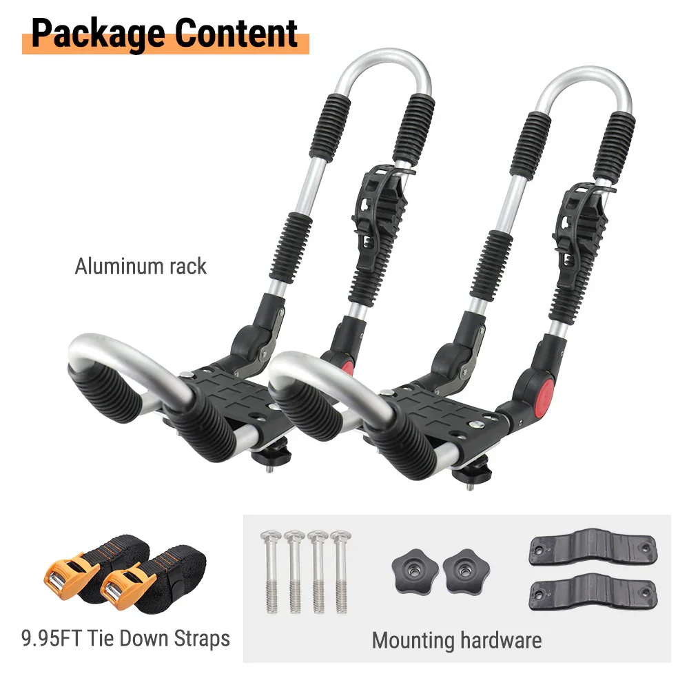 Universal Canoe / Kayak Foldable Roof Rack, Ski Surf Snow Board Carrier - Image 7