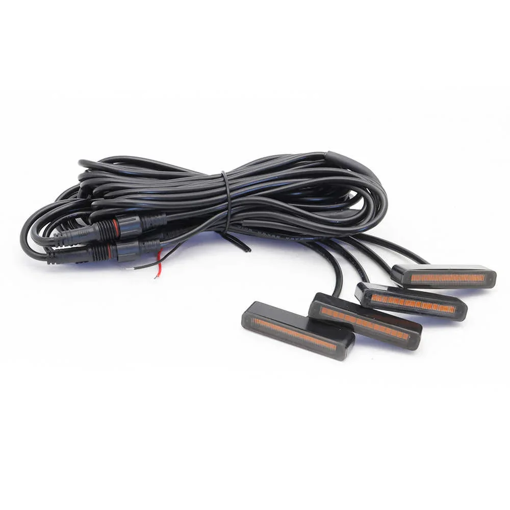 Universal Front Grille LED Light Kit - Amber Pods