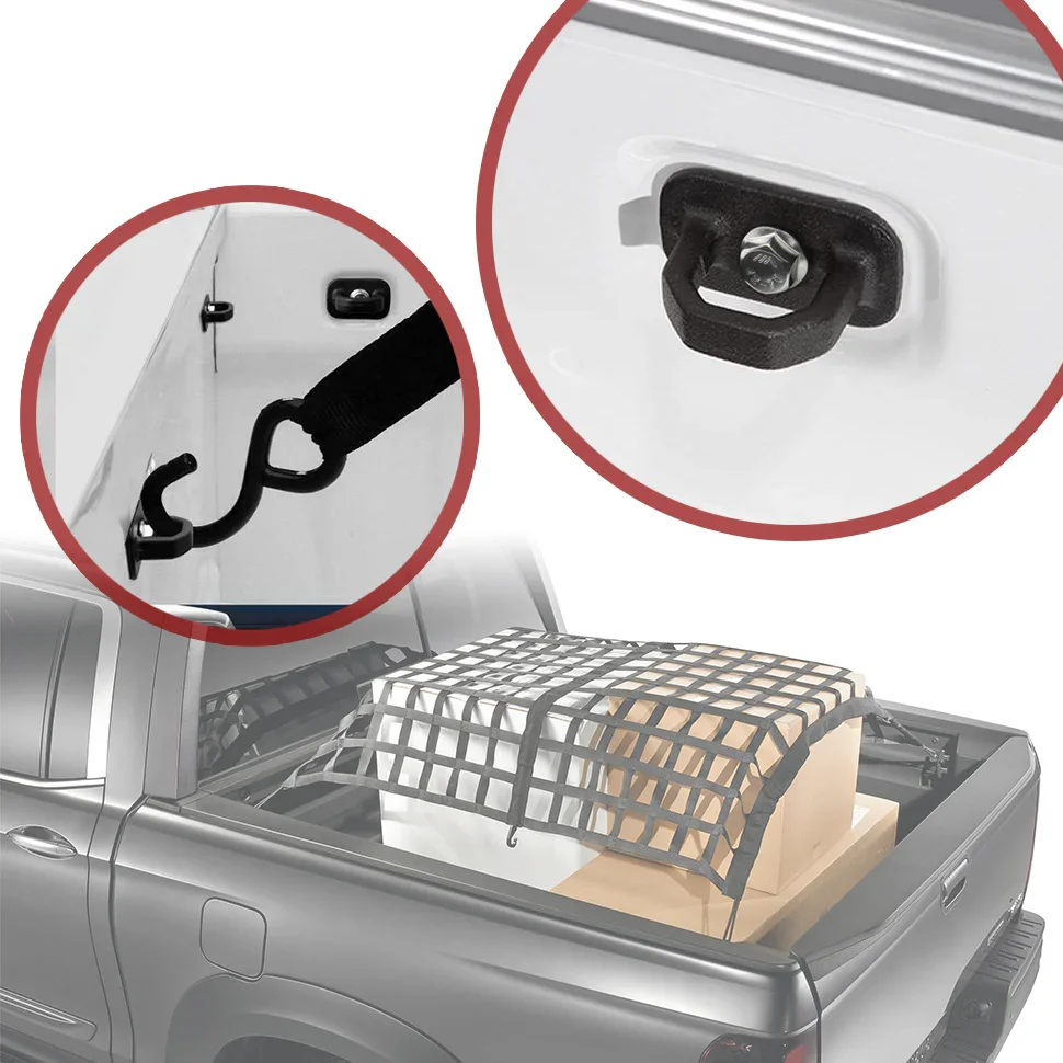 Universal Truck Cargo Tie Down Anchors Hooks for Truck Bed Side Wall Anchors - Image 5
