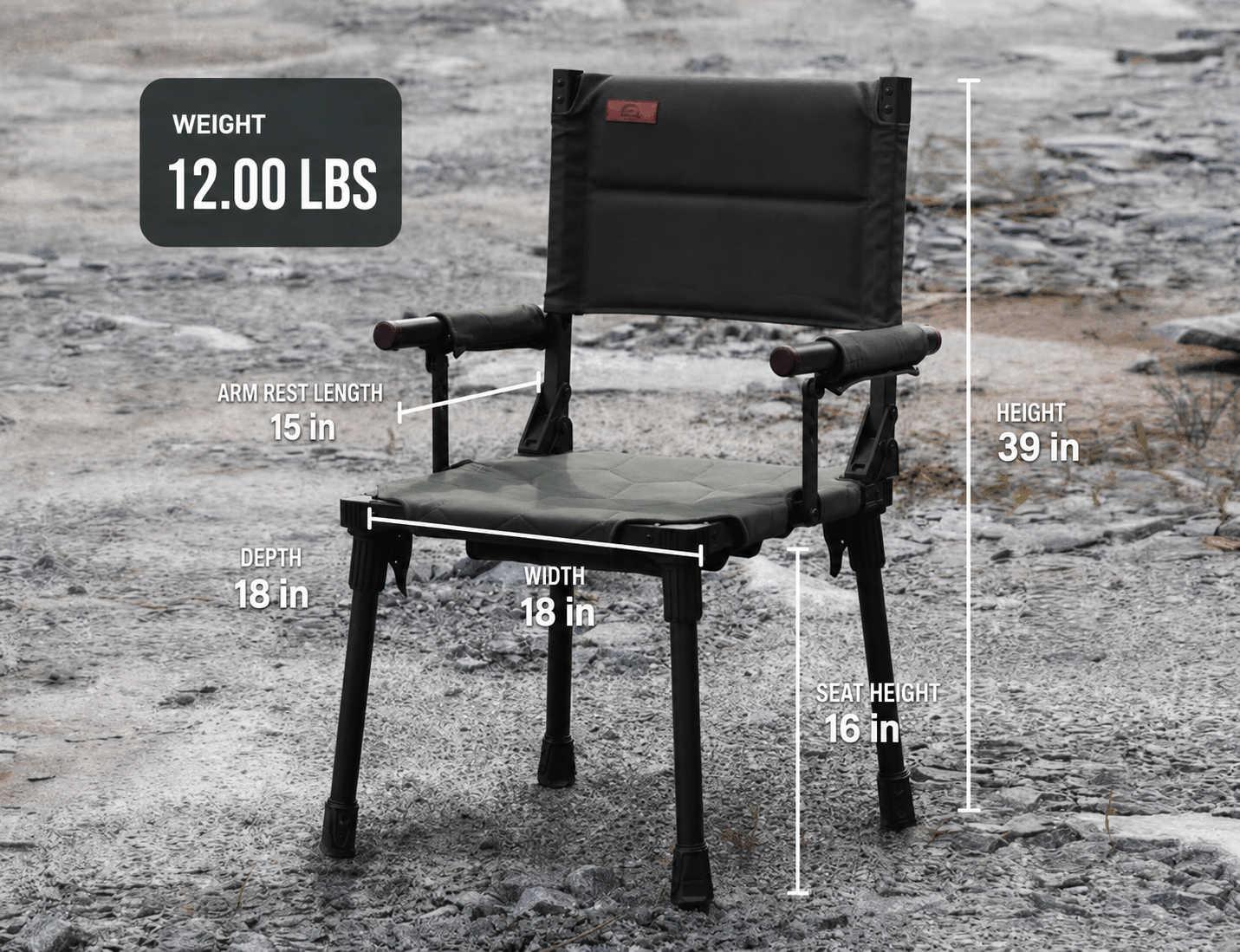 Wild Land MTS-C Chair Foldable Aluminum Camping Chair - Image 3